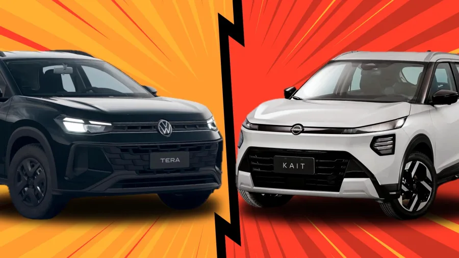 Volkswagen Tera 2026 ou Nissan Kait 2026, comparativo revela qual SUV entrega mais por menos