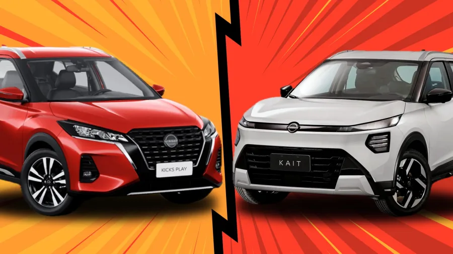 Nissan Kicks Play 2025 ou Novo Kait 2026: comparativo explica a evolução do SUV de entrada da Nissan