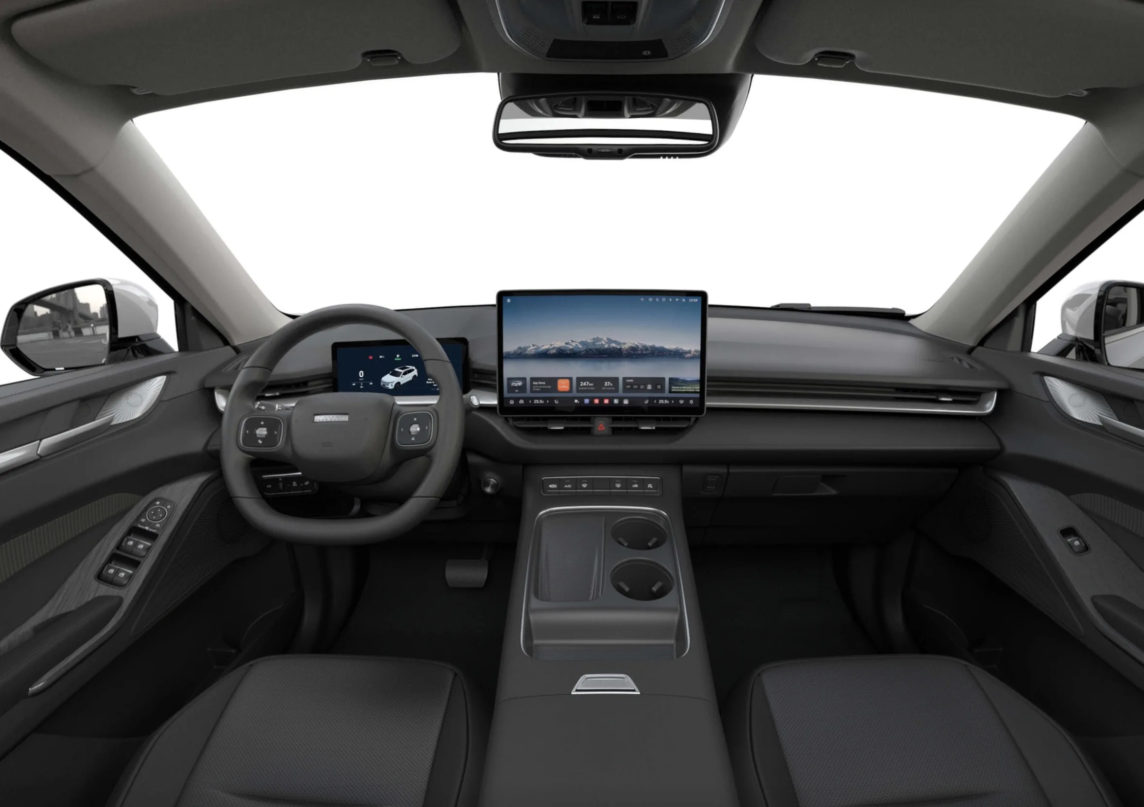 A transmissão automática de 2 marchas com tração dianteira garante condução leve e progressiva. A direção elétrica facilita manobras e mantém boa precisão em velocidades mais altas.