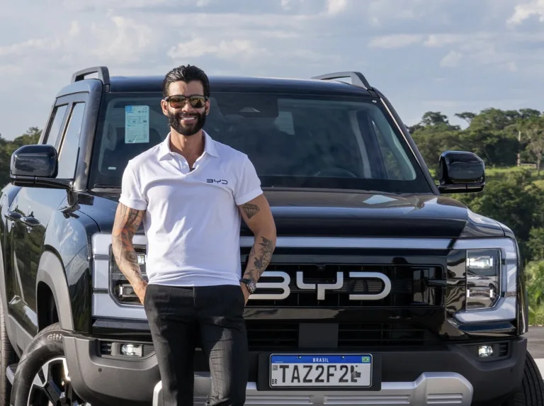 Gusttavo Lima exibe picape BYD Shark de 437 cv avaliada em R$ 359.990 pronta para encarar a Toyota Hilux