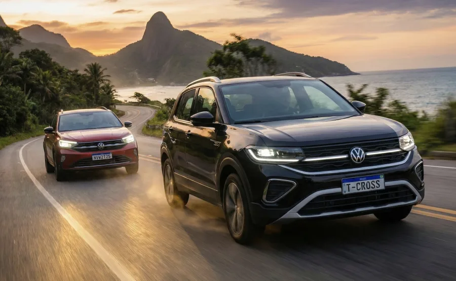Volkswagen T-Cross e VW Tera dominam o segmento de SUVs compactos no Brasil