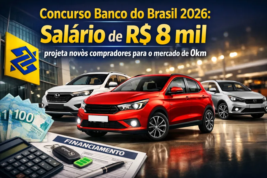 Banco do Brasil concurso 2026 edital: Como o salário de R$ 8 mil pode financiar seu próximo SUV