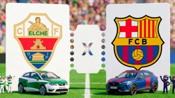 Elche x Barcelona onde assistir ao vivo; se fossem carros, seria Ibiza contra Formentor na mesma pista