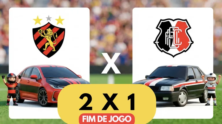 Sport vence Santa Cruz no fim e garante vaga direta na semifinal; se fossem carros seriam Toyota Corolla x Volkswagen Santana