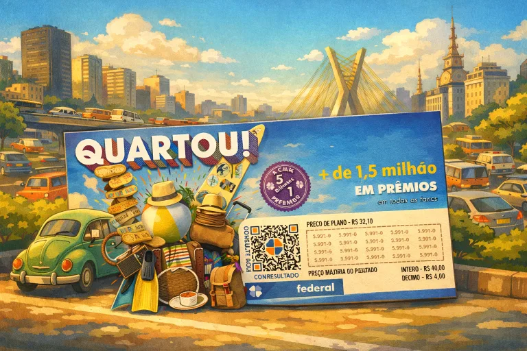 Resultado da loteria federal do dia 24/01/2026, sábado, teve prêmio de R$ 1.350.000; veja os números sorteados no concurso 6037 desta quarta 28/01/26; Prêmio pode virar carro novo