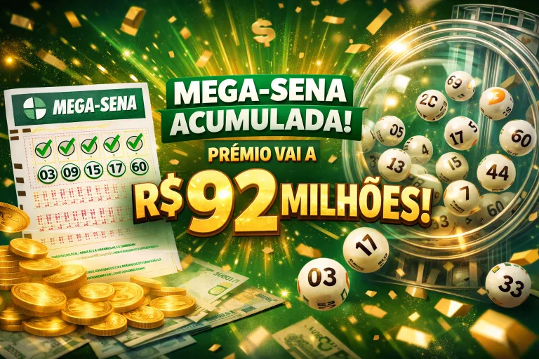 Prêmio da Mega-Sena ATUALIZADO: Próximo Sorteio pode pagar R$ 92 milhões; 2964 acumulou e Ganhador Pode Comprar Ferrari, Lamborghini e toda garagem dos sonhos