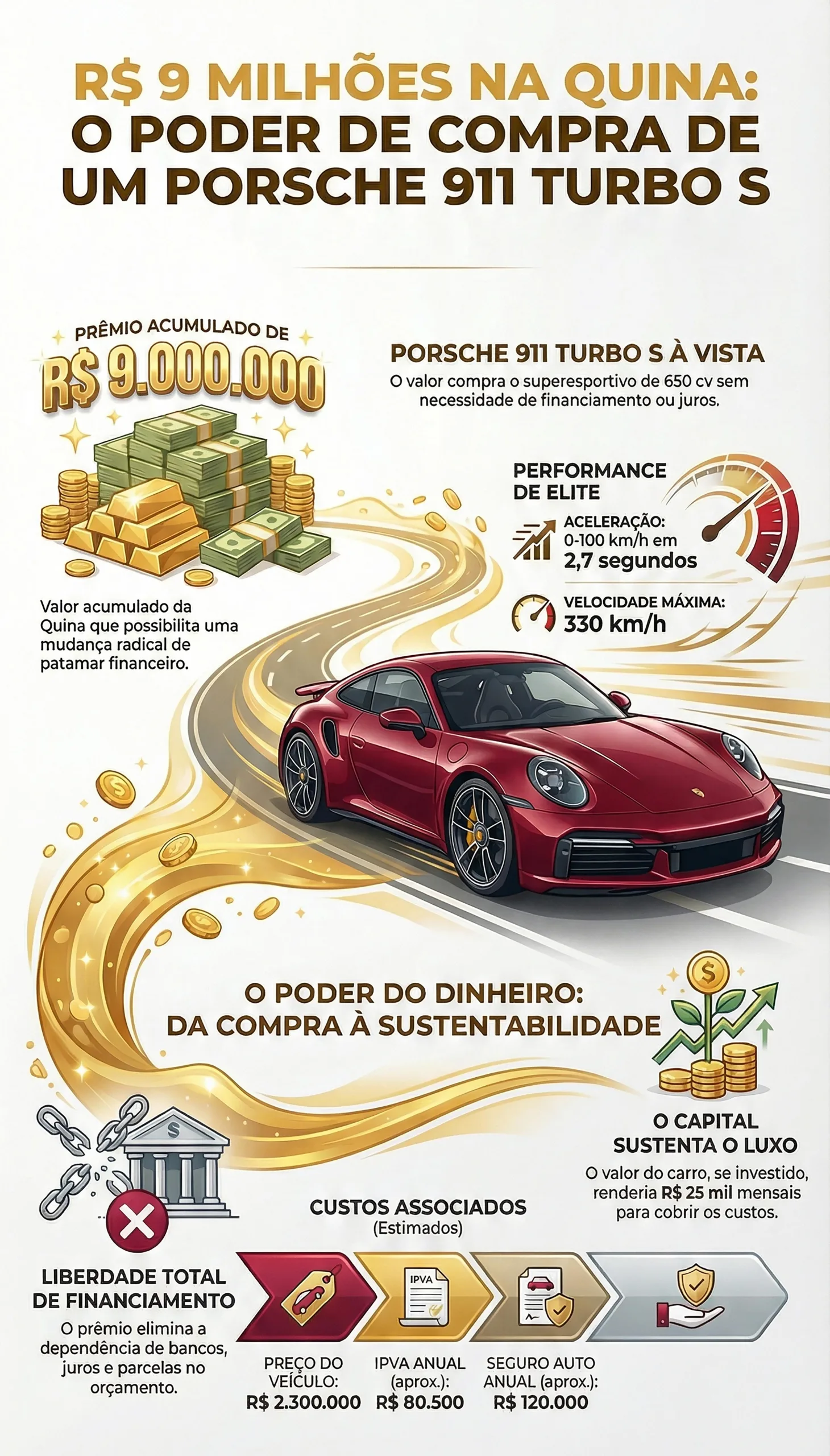 Ganhar na loteria é o sonho de muitos, mas saber gastar é o diferencial.