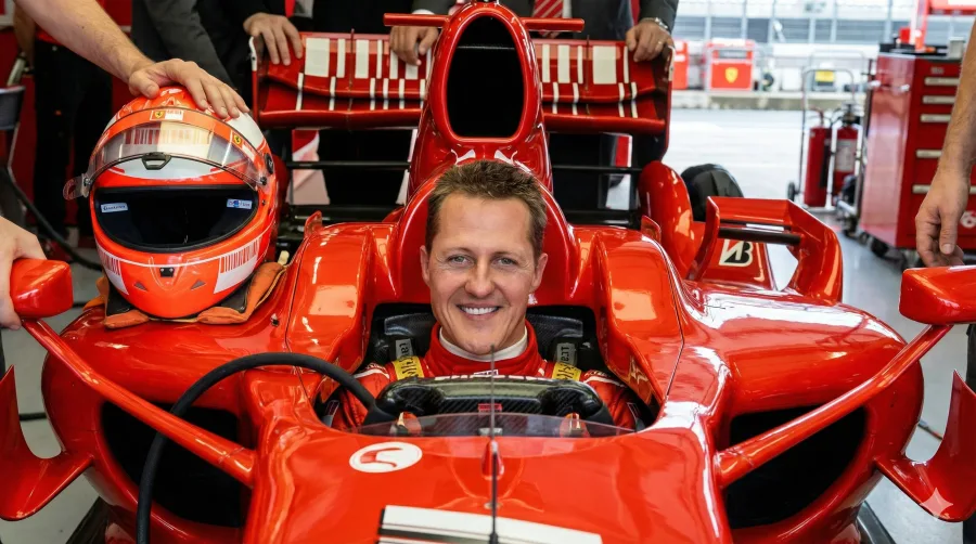 Schumacher hoje: piloto acordou e volta a sair da cama e passa a circular de cadeira de rodas em casa, diz jornal britânico