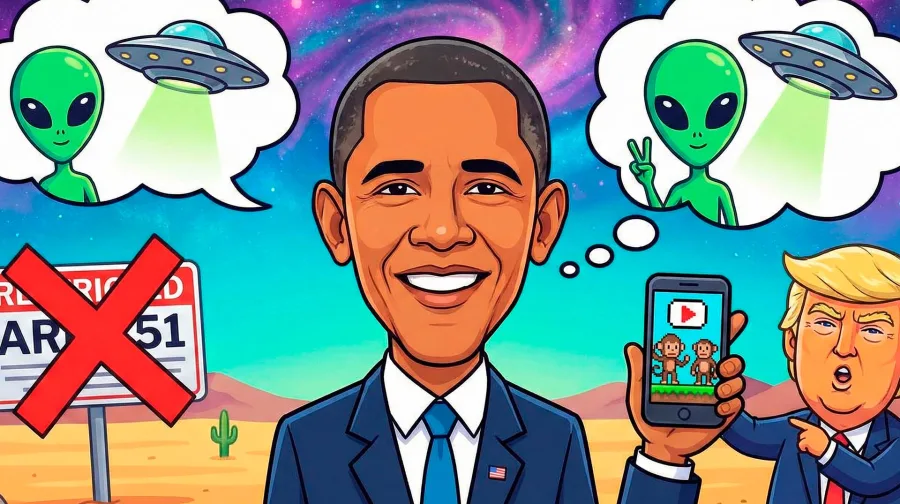 Barack Obama afirma que ETs existem, mas descarta aliens na Área 51 e critica vídeo de Donald Trump
