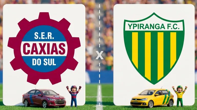 Caxias x Ypiranga: onde assistir ao vivo hoje 06/02, se fossem carros seriam Onix x Gol no Campeonato Gaúcho 2026, quartas de final