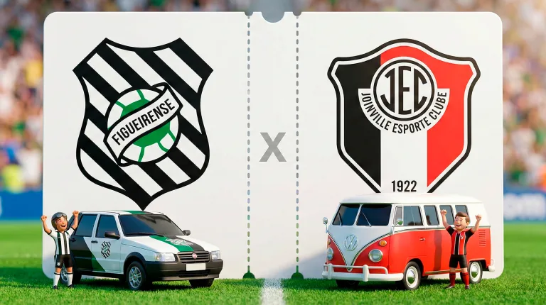 Figueirense x Joinville: onde assistir ao vivo hoje 06/02, se fossem carros seria Uno contra Kombi no Catarinense 2026, 2ª rodada do quadrangular de descenso