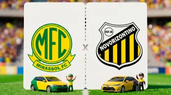 Mirassol x Novorizontino: onde assistir ao vivo, futebol em modo Volkswagen Polo x Toyota Corolla, Paulistão 2026, 6ª rodada
