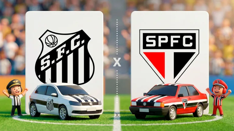 Santos x São Paulo onde assistir ao vivo hoje 04/02, clássico vira VW Gol x Santana na Vila Belmiro