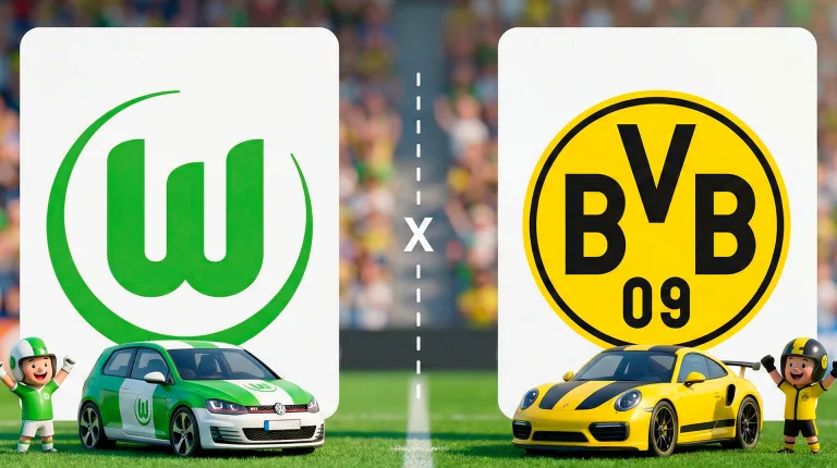 Wolfsburg x Borussia Dortmund: onde assistir ao vivo hoje 07/02, se fosse carro seria Golf GTI contra Porsche 911 na Bundesliga 2026, 21ª rodada