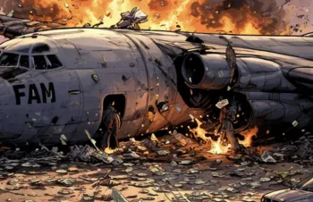 Acidente de avião hoje: Aeronave carregada com dinheiro caiu deixando 11 mortos; cédulas espalhadas atraem curiosos