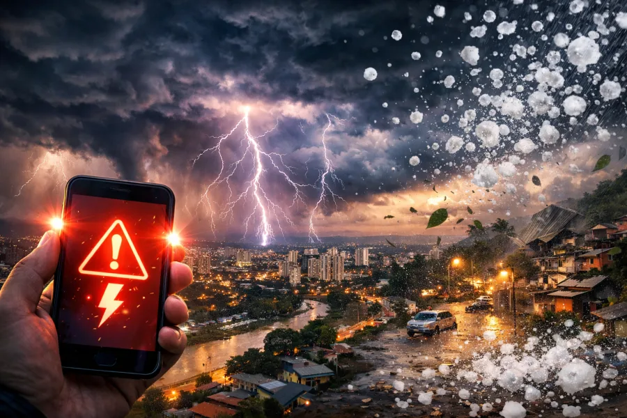 Alerta severo de chuvas intensas em São Paulo hoje 24/02/2026 no Vale do Paraíba:  Defesa Civil aciona alerta máximo e chuva intensa deve seguir até sexta-feira