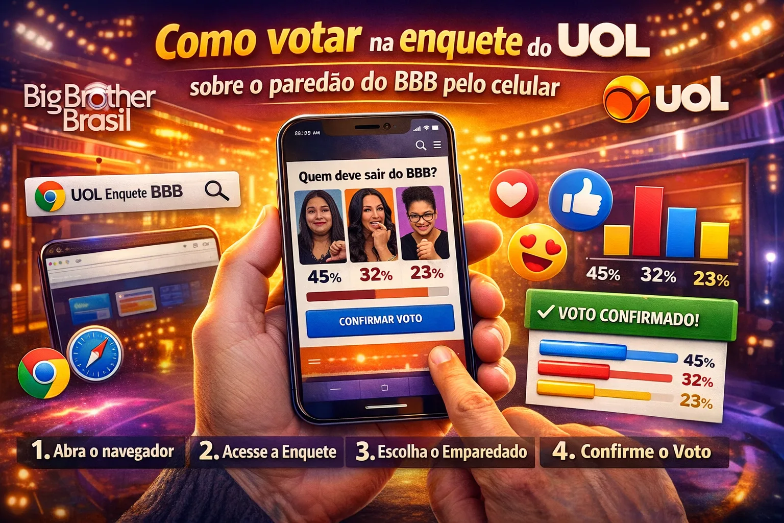 votação bbb 26 atualizada agora quero votar: veja passo a passo