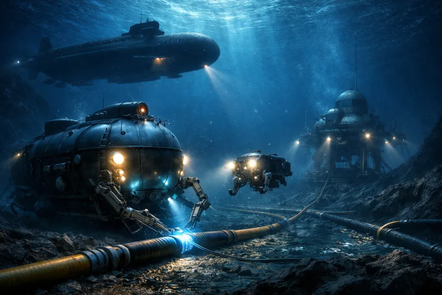 Submarinos russos que chegam a 6.000 metros colocam 95% da internet no centro da disputa global