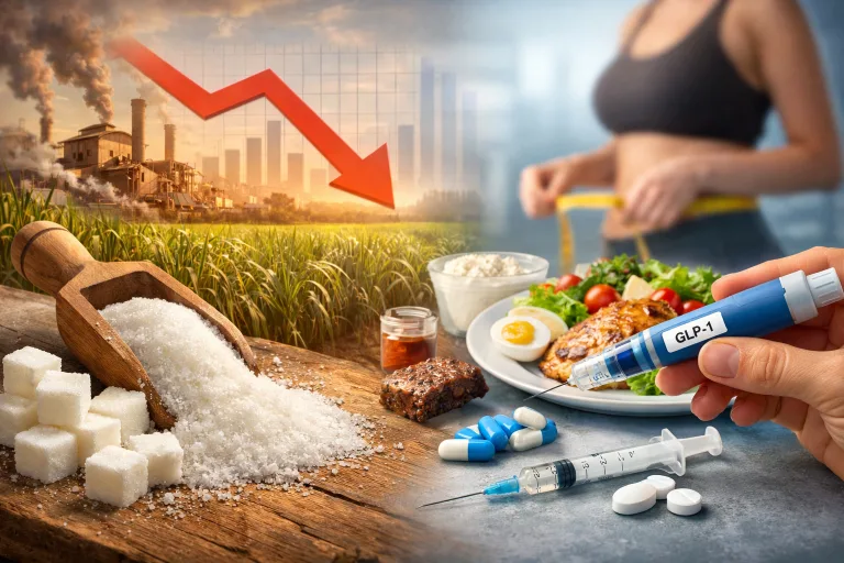 Canetas emagrecedoras estão fazendo as pessoas pararem de comprar açúcar e isso poderá prejudicar o agro no Brasil