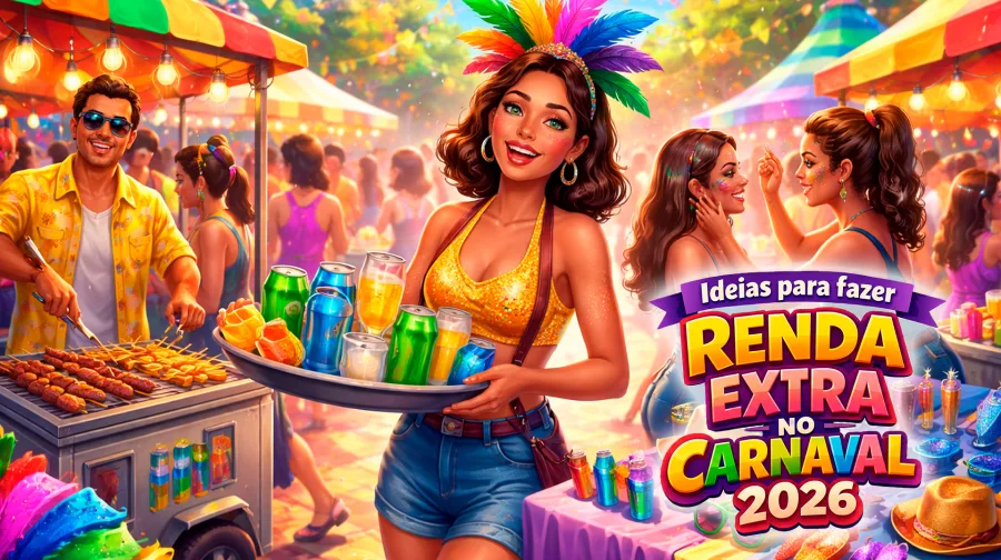 Carnaval 2026 Data começa no sábado 7/2: Veja 6 dicas para quem está precisando ganhar dinheiro