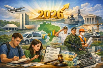 Concurso 2026 Abertos: Banco Central do Brasil, ANEELL, IBGE, Câmara dos Deputados e mais; veja lista completa