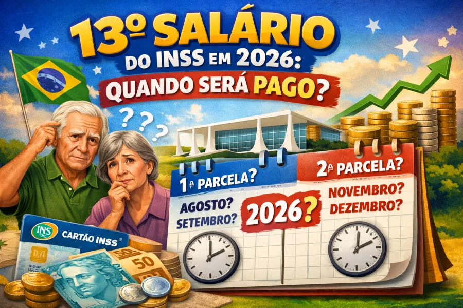 Quando sai o 13o dos aposentados em 2026? A espera pelo décimo terceiro do INSS em 2026 vira contagem regressiva para aposentados