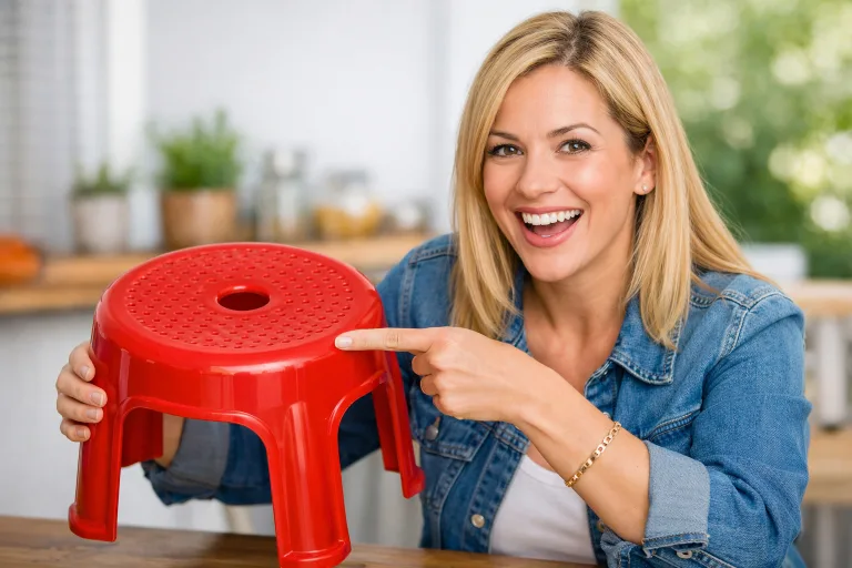 Para que serve o buraco no banco de plástico? O pequeno círculo no assento virou mistério cotidiano e agora tem resposta