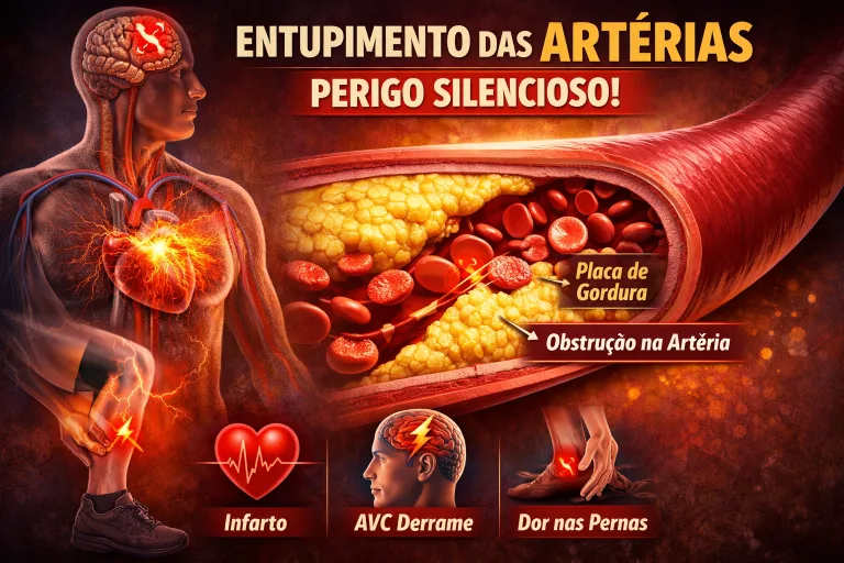 Sente dor na batata da perna? Cuidado, gordura nas artérias avança em silêncio e só dá sinal quando já é tarde demais