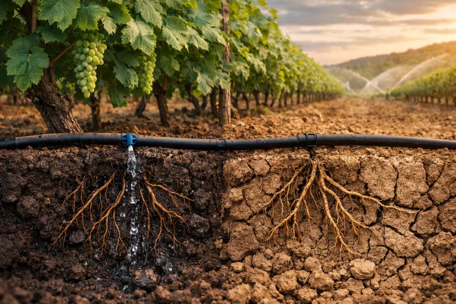 Nova técnica de irrigação alternada avança no campo e reduz consumo hídrico em até 50%