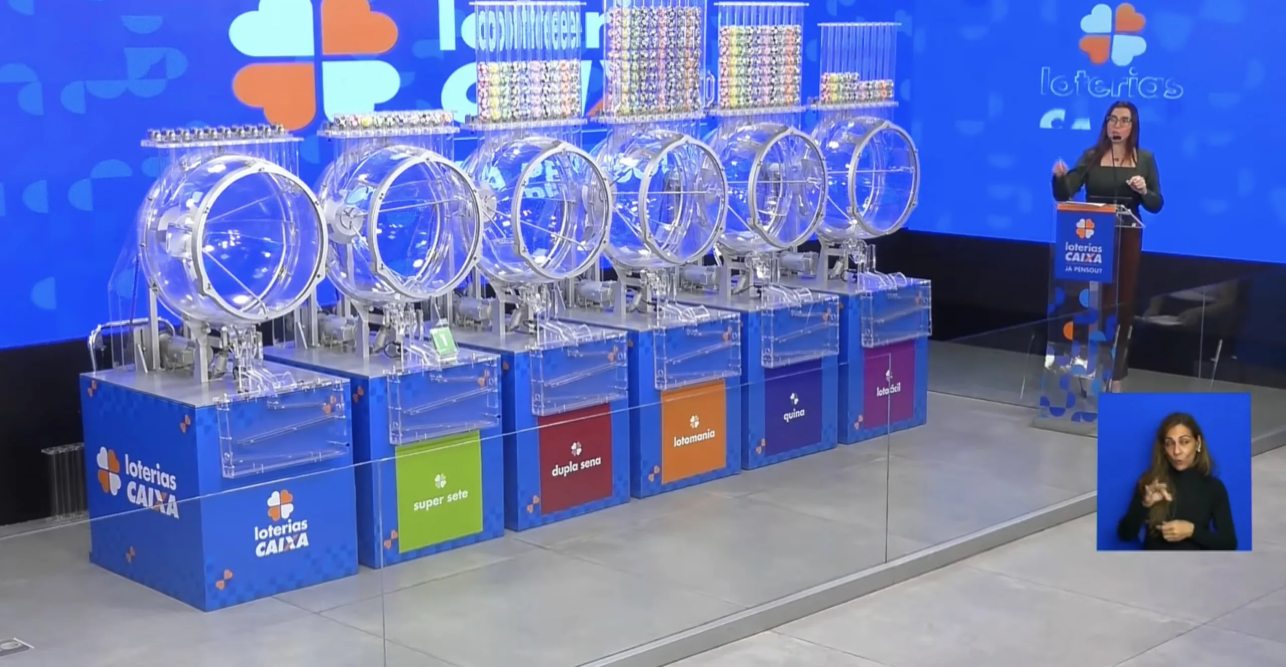 Loterias Caixa Resultado Lotofácil 3619, Lotomania 2891, Quina 6959, Dupla Sena 2928 e Super Sete 814; veja números sorteados 23/02/2026