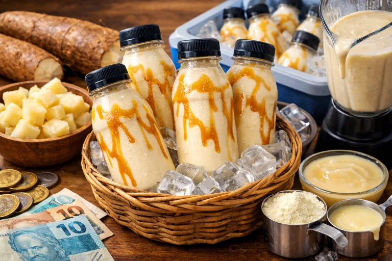 Você já tomou mandioca hoje? Vitamina de mandioca vira negócio de baixo custo e rende até R$ 32 por dia com investimento inferior a R$ 50