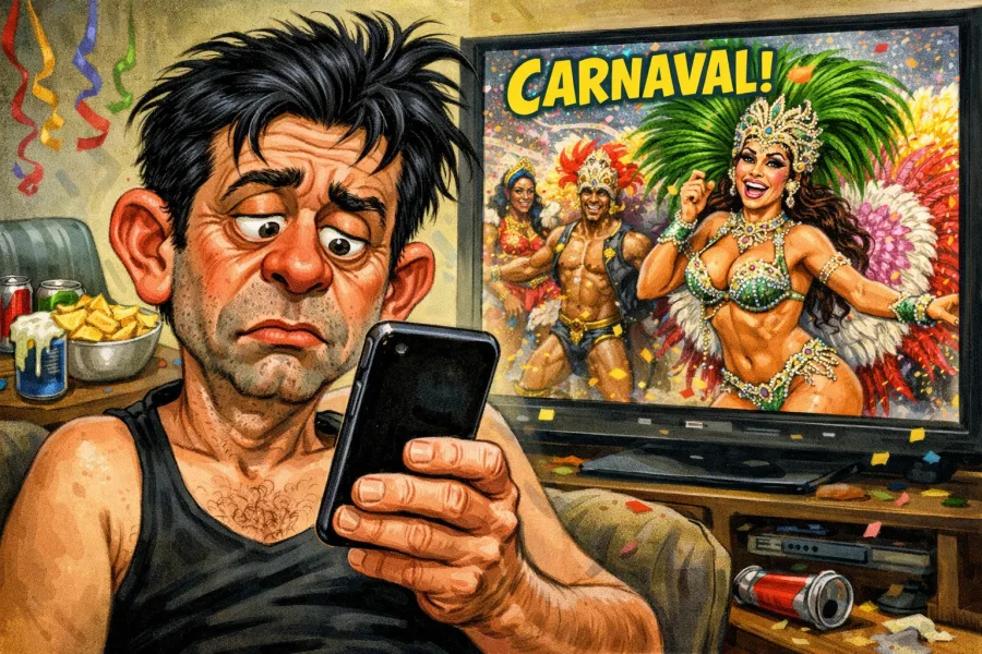 Youtube fora do ar hoje 17/02 frustrou meus planos de ver os melhores momentos do Carnaval 2026 do Rio de Janeiro; Assistir pela GloboPlay foi a solução