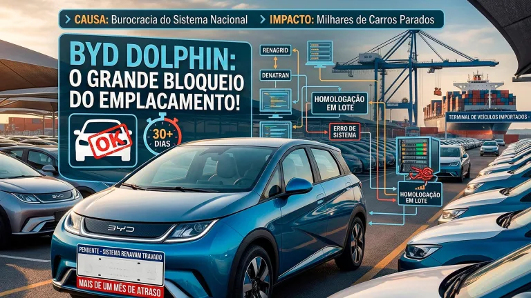 BYD Dolphin não consegue ser emplacada no Brasil? atrasos passam de um mês e revelam problema inesperado