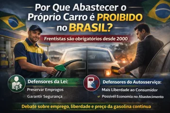 Você sabia que é proibido abastecer o próprio carro no Brasil? A lei de 2000 esconde uma disputa enorme entre empregos, preço da gasolina e liberdade