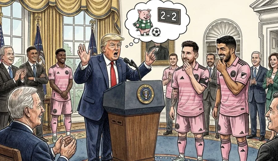 Trump: Palmeiras é citado pelo presidente americano em conversa com Messi