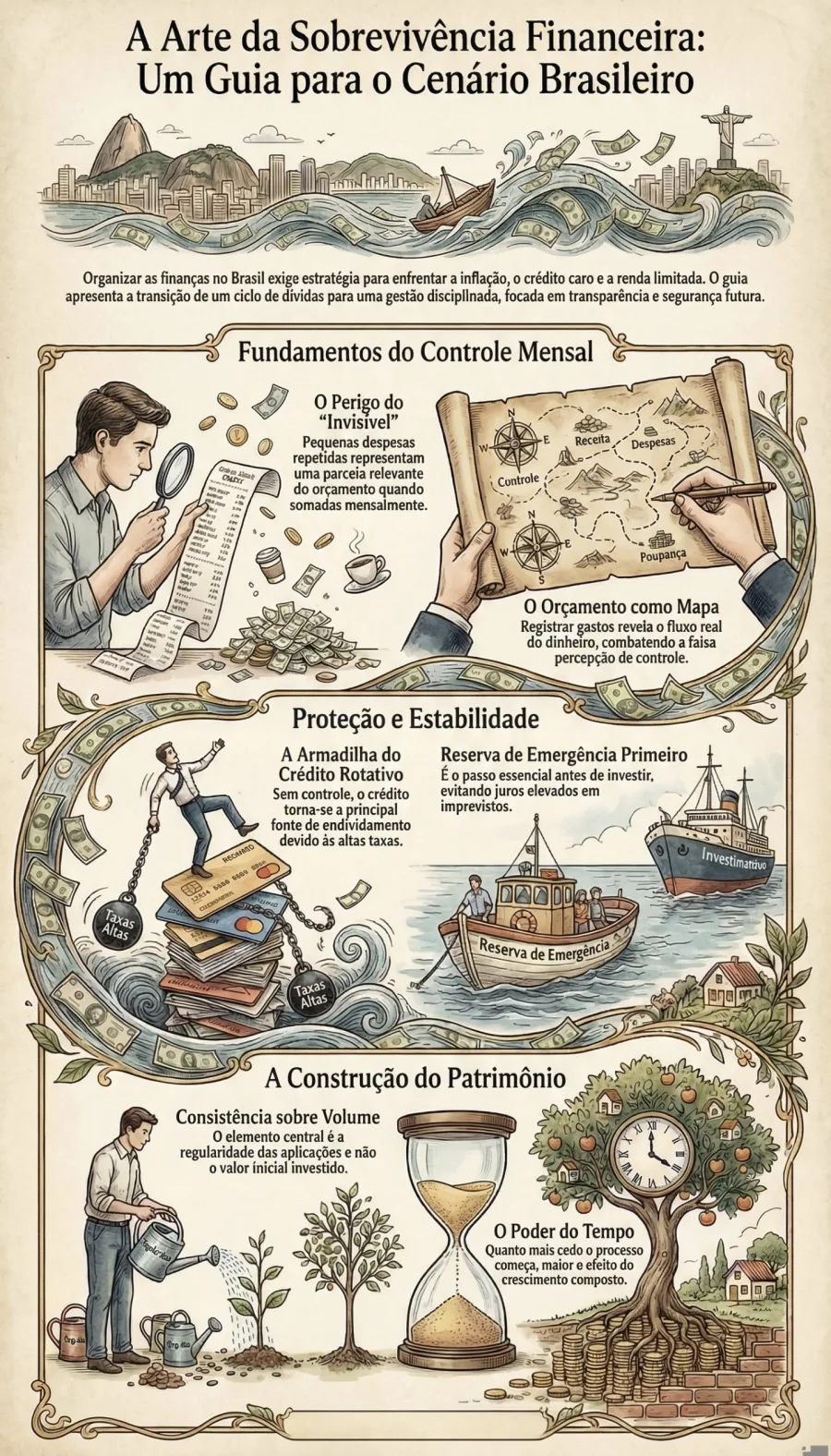 Orçamento pessoal do zero: passo a passo para organizar finanças, controlar gastos mensais e parar de perder dinheiro sem perceber