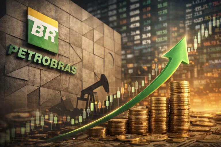 PETR3: cotação hoje da Petrobras disparou com subida do petróleo nesta segunda-feira 09/03/2026