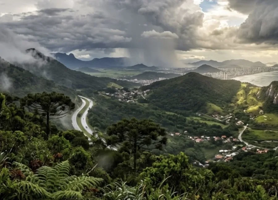 Tempo SC hoje 10/03/2026: Santa Catarina pode enfrentar dias seguidos de instabilidade, e a previsão revela algo que muita gente não percebeu no mapa do tempo