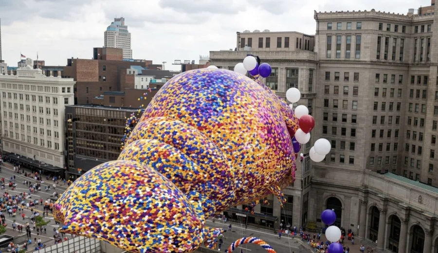 Um festival nos EUA tentou bater recorde mundial com milhões de balões, mas a celebração virou um desastre ambiental e urbano
