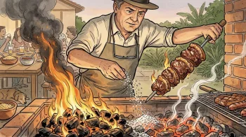 Você já jogou sal no carvão do churrasco? O truque simples que churrasqueiros usam para controlar as chamas pode mudar sua próxima grelha