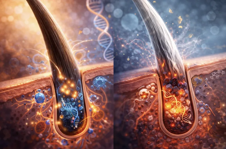 Japoneses descobriram por que o cabelo fica branco, e a explicação muda tudo o que você pensa sobre envelhecer