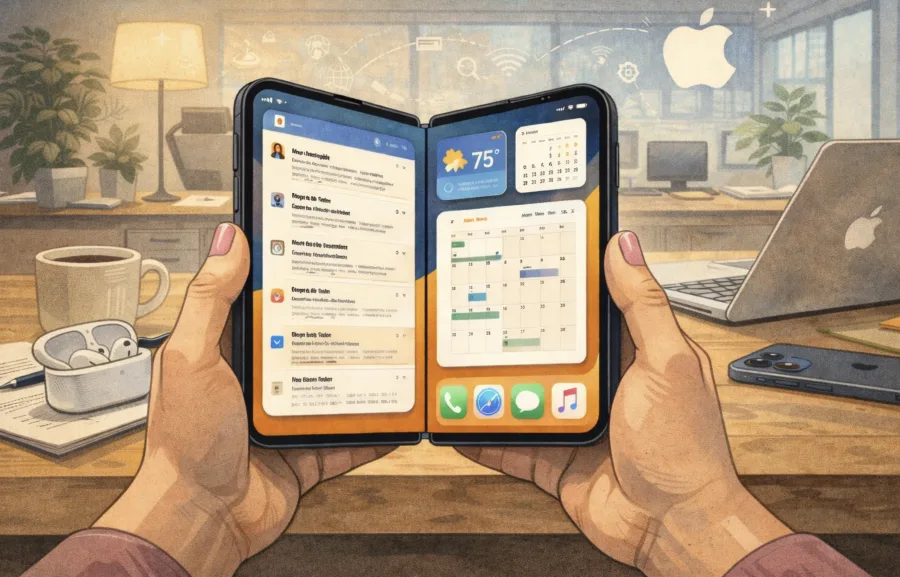 Apple vai lançar um iPhone dobrável? Vazamento revela tela gigante, apps lado a lado e uma mudança radical no iOS que ninguém esperava