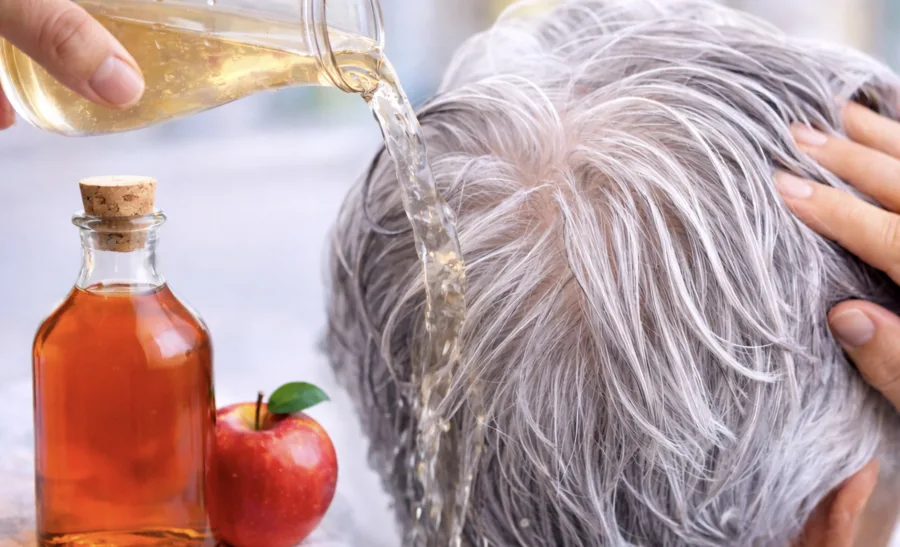 Vinagre de maçã no cabelo grisalho funciona mesmo? Especialistas revelam o que realmente acontece com os fios quando você usa essa mistura