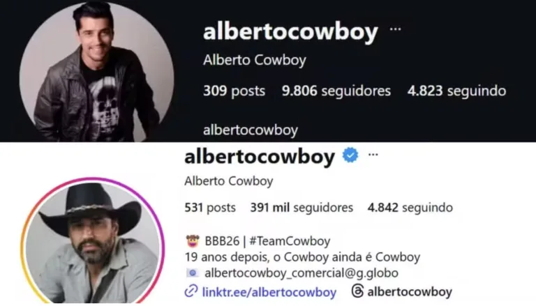 BBB 2026: Veja como Alberto Cowboy saiu de poucos seguidores para 1 milhão no BBB 26 e entenda o impacto da exposição nas redes sociais