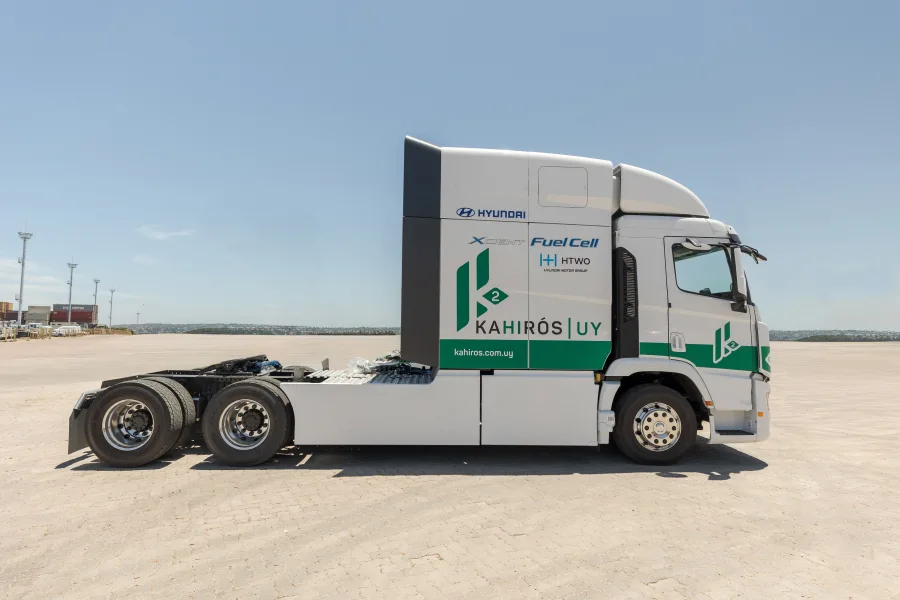 Diesel é coisa do passado? Caminhões a hidrogênio da Hyundai chegam ao Uruguai com foco em descarbonização