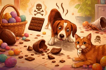 Chocolate pode matar seu pet? Descubra o erro comum na Páscoa que está colocando cães e gatos em risco dentro de casa
