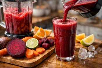 O segredo do suco vermelho que muita gente ignora: por que misturar beterraba, laranja e cenoura pode mudar seu café da manhã