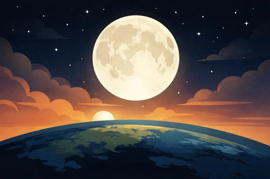 Lua Cheia Abril 2026: Fase cheia domina o céu e revela como será o ciclo lunar nesta quarta-feira (01/04)