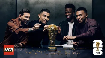 Lego copa do mundo ganha versão 1:1 da taça e coleção com Messi, Vini Jr., Mbappé e Cristiano Ronaldo