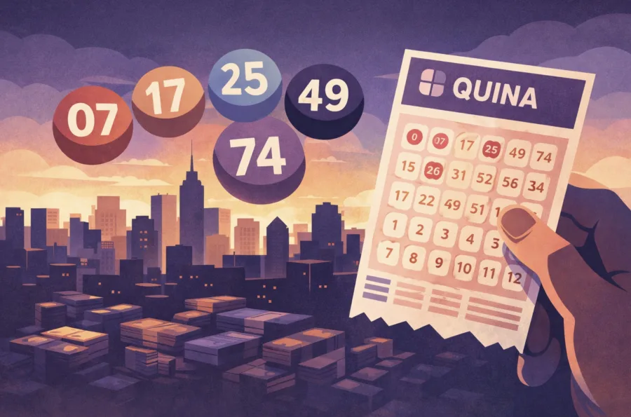 Resultado da Quina Hoje 06/04 está acumulado e tem prêmio de R$ 3,7 milhões após ninguém acertar os 5 números no último sorteio